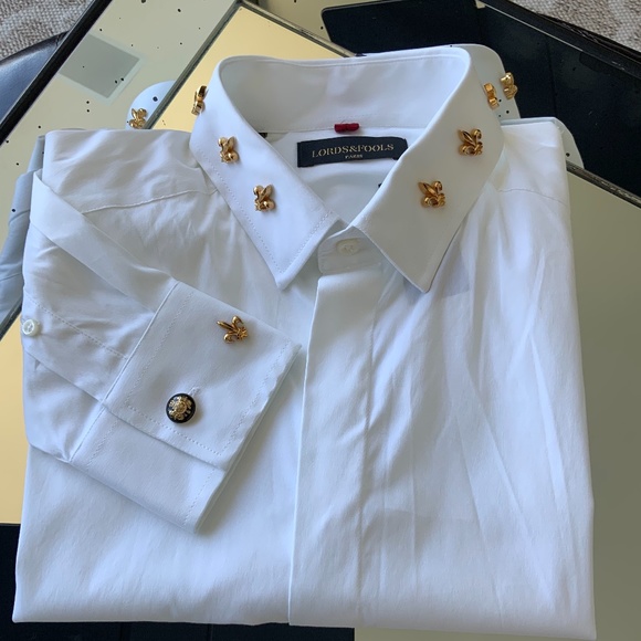 Men’s Slim-Fit Performance Stretch Solid Shirt - Picture 4 of 12